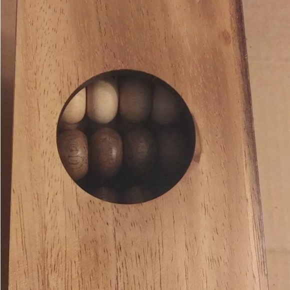 NWT NIB Wood 3D CONNECT FOUR in a Row Wooden Strategy Board Game Puzzle Camp - Picture 2 of 2